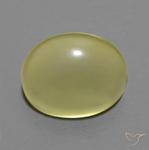 10.09ct Natural Amarillo verdoso Cuarzo, Ovalada, Transparente