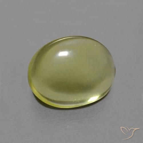 3.82ct Natural Amarillo limón Cuarzo, Ovalada, Transparente