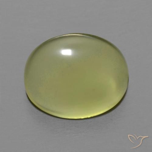 6.23ct Natural Amarillo verdoso Cuarzo, Ovalada, Transparente