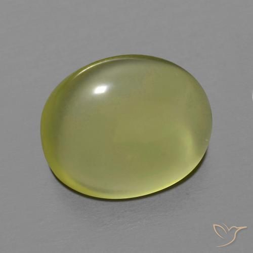 Cuarzo Amarillo verdoso natural de 6.23 ct, Ovalada, Transparente