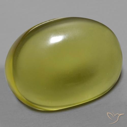 Cuarzo Amarillo medio natural de 47.37 ct, Ovalada, Transparente