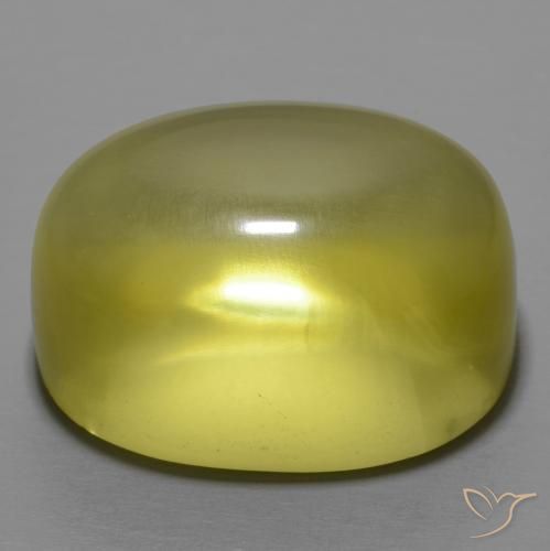 Cuarzo Amarillo medio natural de 47.37 ct, Ovalada, Transparente