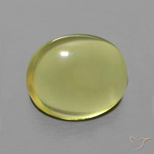 Cuarzo Amarillo medio natural de 6.10 ct, Ovalada, Transparente