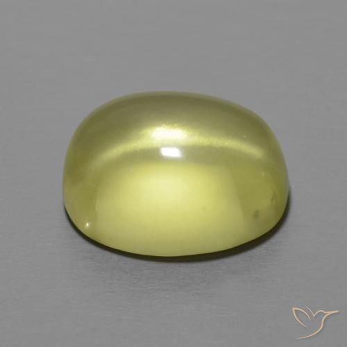 Cuarzo Amarillo medio natural de 6.10 ct, Ovalada, Transparente