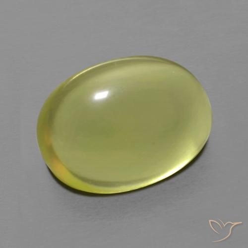 Cuarzo Amarillo medio natural de 11.59 ct, Ovalada, Transparente