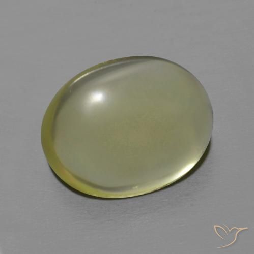 Cuarzo Amarillo medio natural de 7.60 ct, Ovalada, Transparente