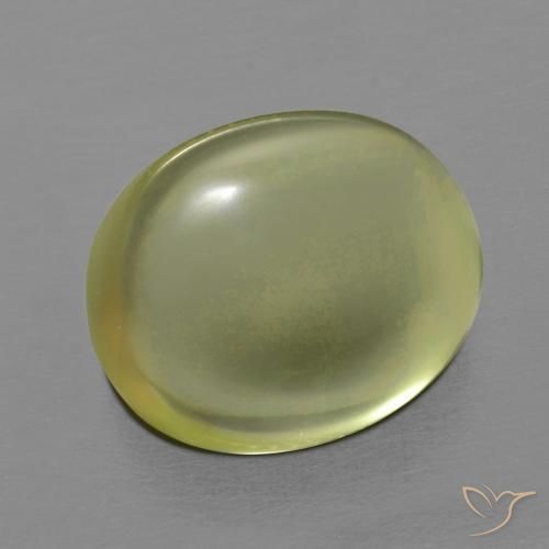 Cuarzo Amarillo limón natural de 10.47 ct, Ovalada, Transparente