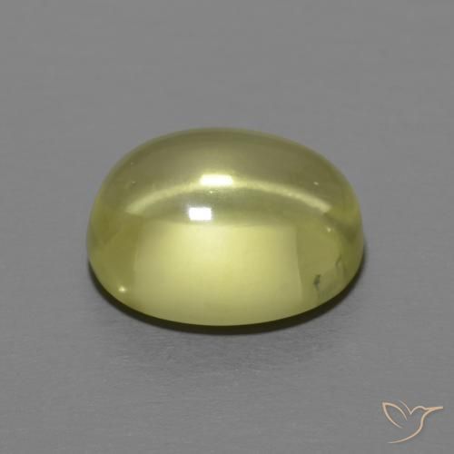 Cuarzo Amarillo medio natural de 3.55 ct, Ovalada, Transparente