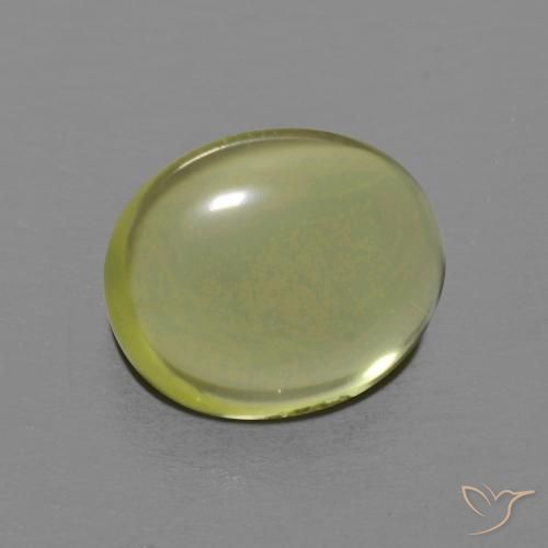 Cuarzo Amarillo maíz natural de 3.59 ct, Ovalada, Transparente