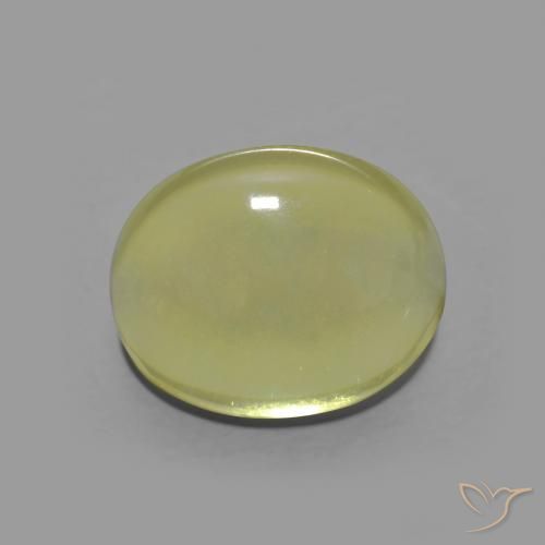 4.43ct Natural Amarillo  verdoso Cuarzo, Ovalada, Transparente