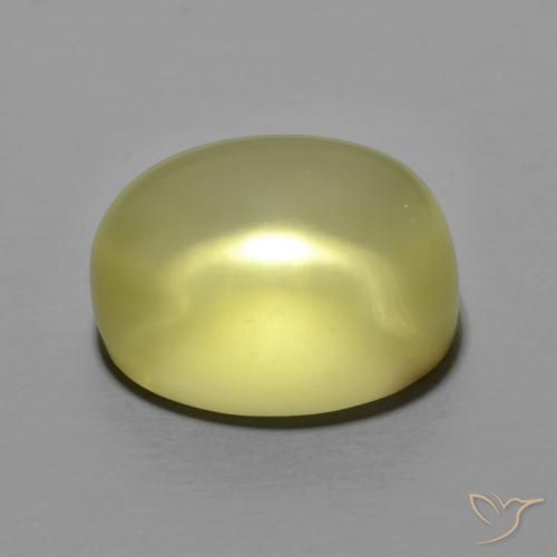 Cuarzo Amarillo medio natural de 9.79 ct, Ovalada, Transparente