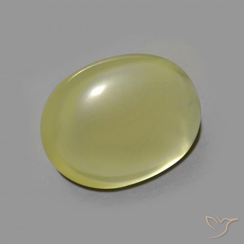 8.08ct Natural Amarillo verdoso Cuarzo, Ovalada, Transparente