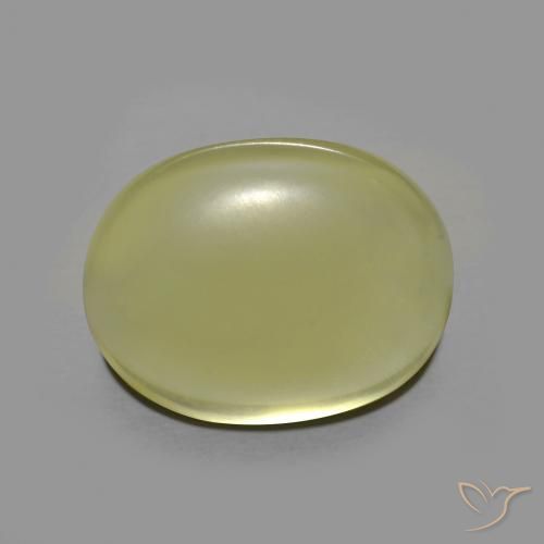 Cuarzo Amarillo verdoso natural de 8.08 ct, Ovalada, Transparente