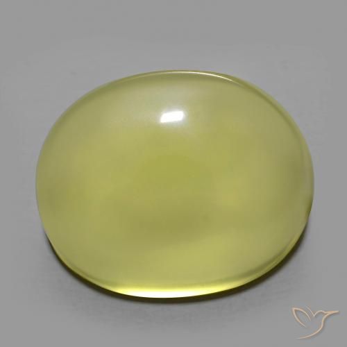 Cuarzo Amarillo medio natural de 24.95 ct, Ovalada, Transparente