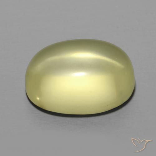Cuarzo Amarillo medio natural de 10.90 ct, Ovalada, Transparente