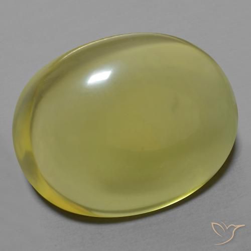 Cuarzo Amarillo medio natural de 29.47 ct, Ovalada, Transparente