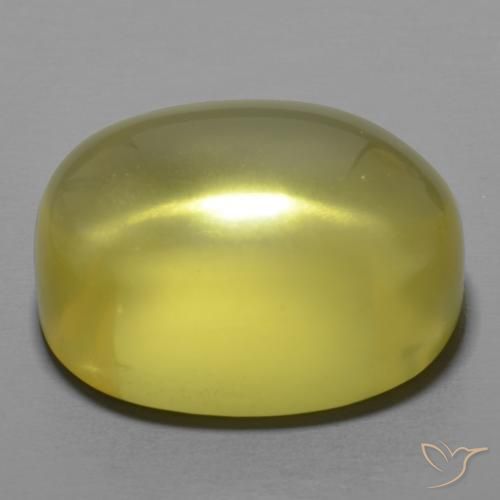 Cuarzo Amarillo medio natural de 29.47 ct, Ovalada, Transparente
