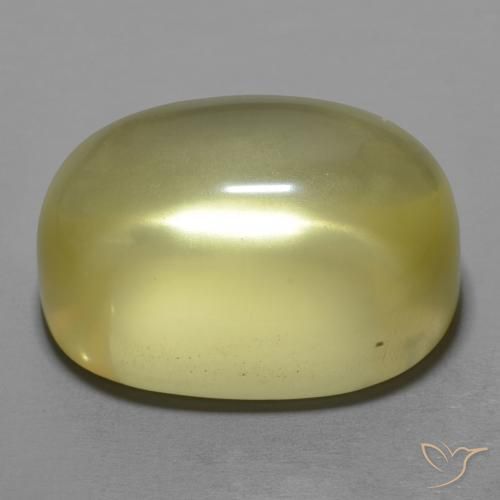 Cuarzo Amarillo medio natural de 28.49 ct, Ovalada, Transparente