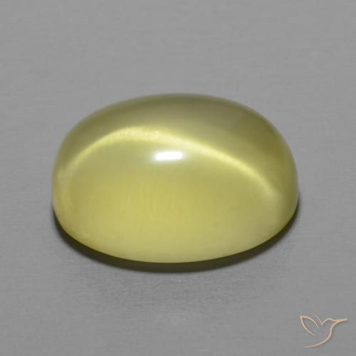 Cuarzo Amarillo pálido natural de 8.68 ct, Ovalada, Transparente