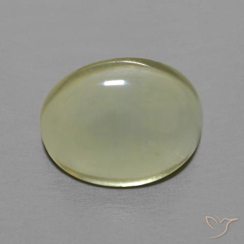 Cuarzo Amarillo claro natural de 3.40 ct, Ovalada, Transparente