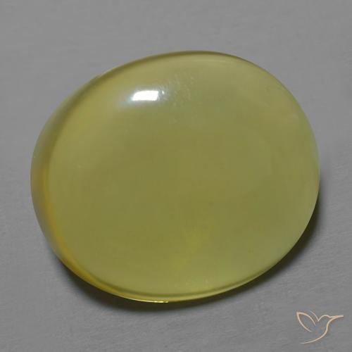 Cuarzo Amarillo medio natural de 26.62 ct, Ovalada, Transparente