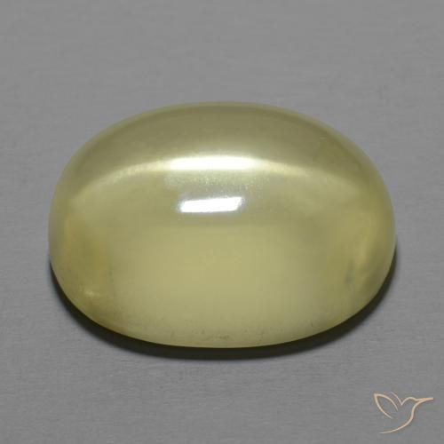 Cuarzo Amarillo claro natural de 16.19 ct, Ovalada, Transparente
