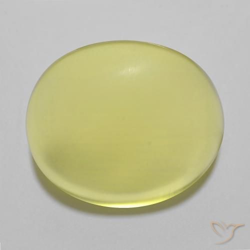 23.00ct Natural Amarillo piña claro Cuarzo, Ovalada, Transparente