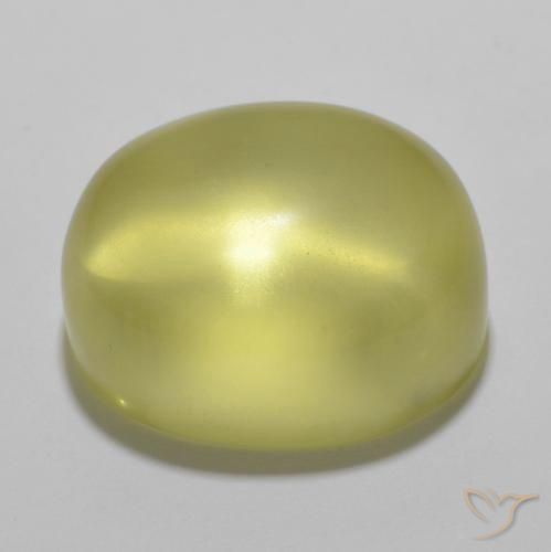 Cuarzo Amarillo piña claro natural de 23.00 ct, Ovalada, Transparente