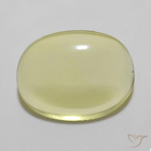 11.61ct Natural Amarillo piña claro Cuarzo, Ovalada, Transparente