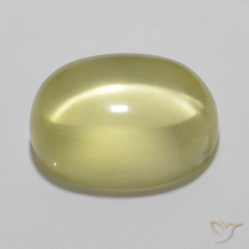 Cuarzo Amarillo piña claro natural de 11.12 ct, Ovalada, Transparente