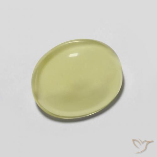 3.28ct Natural Amarillo claro Cuarzo, Ovalada, Transparente