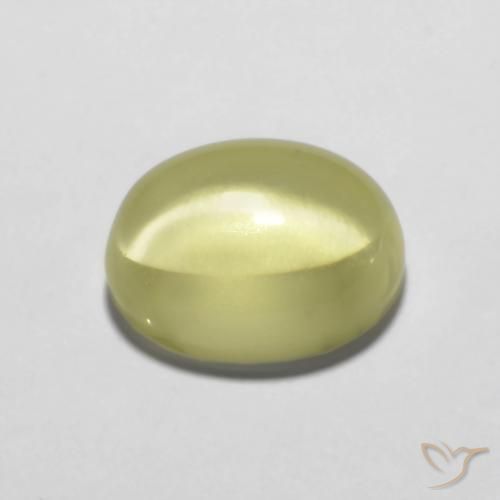 Cuarzo Amarillo claro natural de 3.28 ct, Ovalada, Transparente