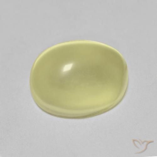 5.07ct Natural Amarillo limón Cuarzo, Ovalada, Transparente
