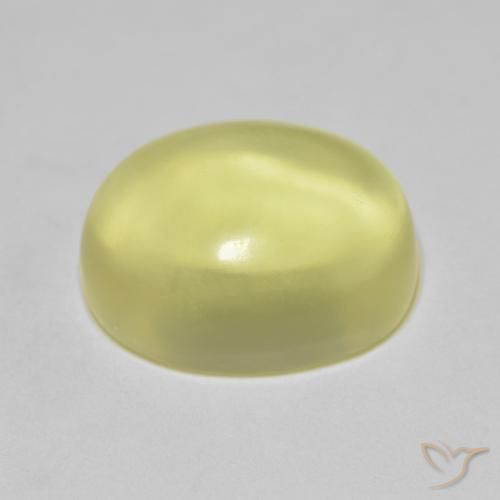 Cuarzo Amarillo medio natural de 10.98 ct, Ovalada, Transparente