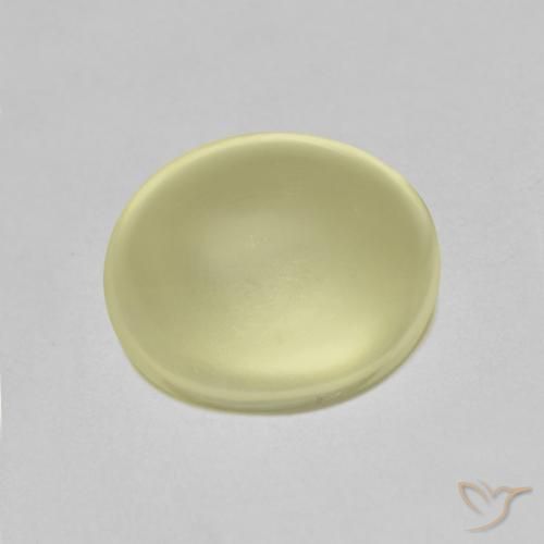 2.95ct Natural Amarillo claro Cuarzo, Ovalada, Transparente