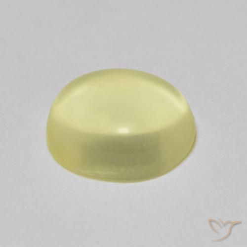 Cuarzo Amarillo claro natural de 2.95 ct, Ovalada, Transparente