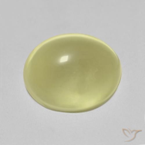 5.70ct Natural Amarillo claro Cuarzo, Ovalada, Transparente
