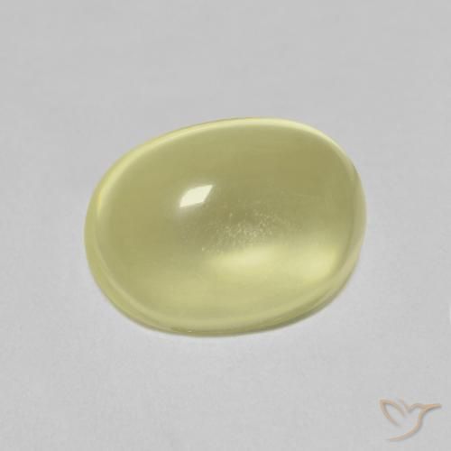 Cuarzo Amarillo claro natural de 2.81 ct, Ovalada, Transparente