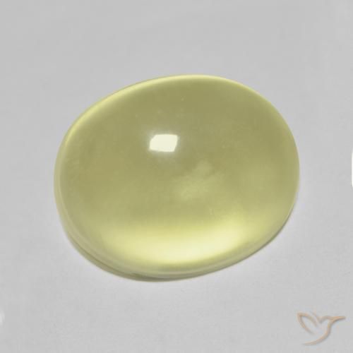 Cuarzo Amarillo medio natural de 11.17 ct, Ovalada, Transparente
