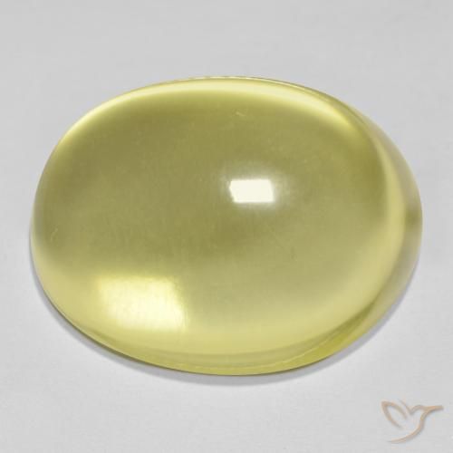 24.72ct Natural Amarillo limón Cuarzo, Ovalada, Transparente