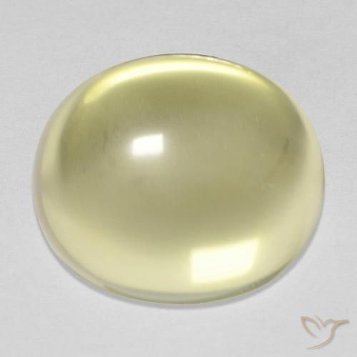 14.25ct Natural Amarillo claro Cuarzo, Ovalada, Transparente