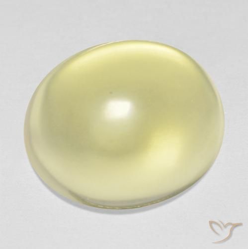 15.86ct Natural Amarillo claro Cuarzo, Ovalada, Transparente