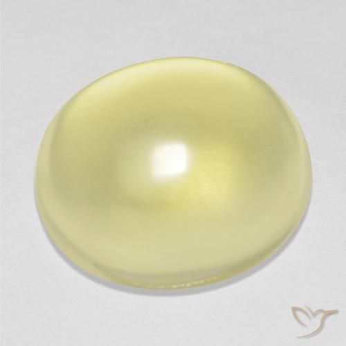 Cuarzo Amarillo claro natural de 15.86 ct, Ovalada, Transparente