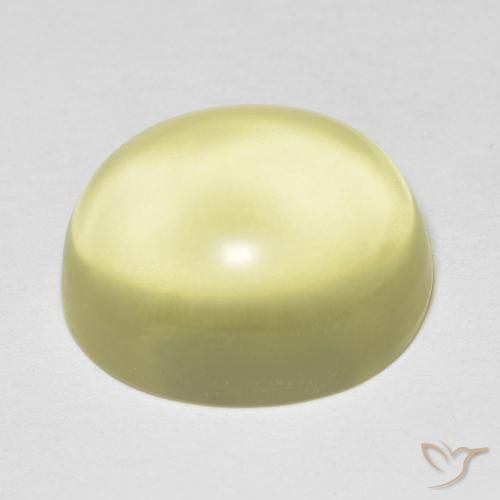 Cuarzo Amarillo claro natural de 15.86 ct, Ovalada, Transparente