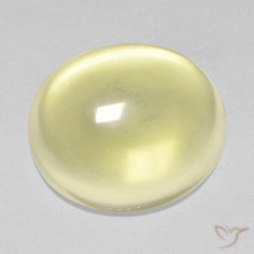 14.36ct Natural Amarillo claro Cuarzo, Ovalada, Transparente