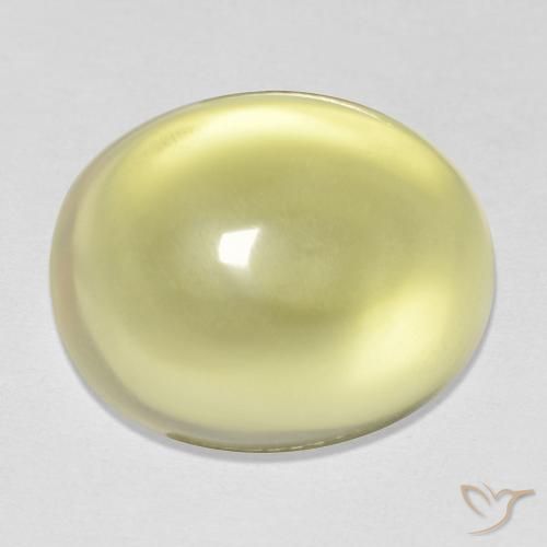12.14ct Natural Amarillo claro Cuarzo, Ovalada, Transparente