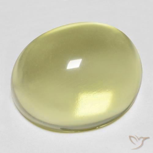 Cuarzo Amarillo laguna natural de 24.51 ct, Ovalada, Transparente