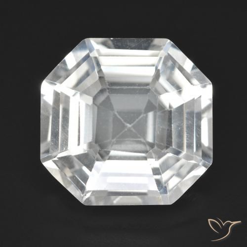 9.37ct Natural Blanco Cuarzo, corte esmeralda, VVS