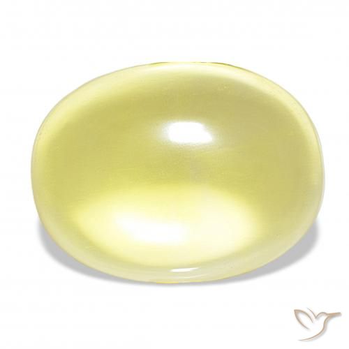 20.89ct Amarillo claro Cuarzo, Ovalada, Transparente