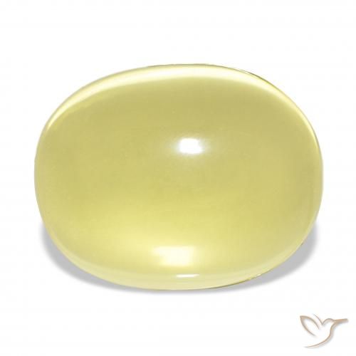 29.37ct Amarillo claro Cuarzo, Ovalada, Transparente
